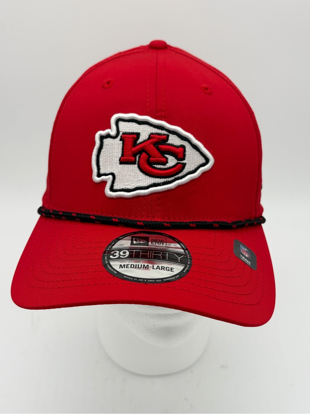 New Era Red Kansas City Chiefs Flex Fit Rope Front Hat